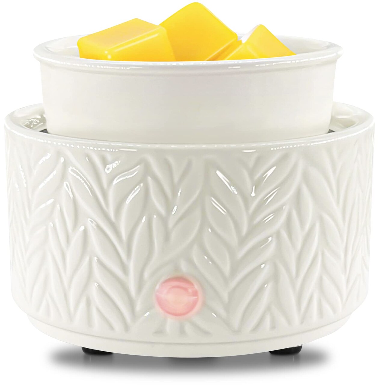 Electric ceramic wax top warmer